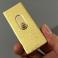 Mode pur cuivre mince rétro meule kérosène allume-cigare, cadeaux uniques pour hommes (carburant non inclus)