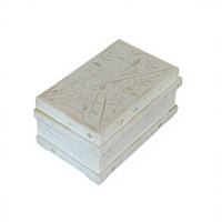 Boîte à bijoux rectangulaire en résine faite à la main avec incrustation de nacre, motif floral personnalisé en relief, multifonctionnelle et décorative, 50 pièces