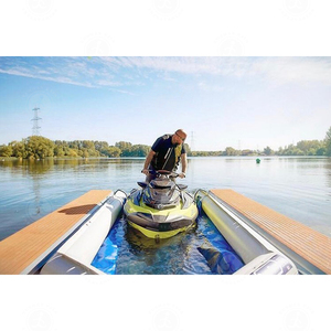 Bote Inflable de PVC Tipo <span class=keywords><strong>Jet</strong></span> Ski con Características de Seguridad, Listo para Surfear, Plataforma Flotante Resistente, Kit de Collarín para Aguas Oceánicas - Product Image 1