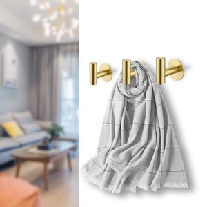 Yoto thép không gỉ màu đen bạc phòng tắm hiện đại thép không gỉ khăn móc áo tắm đơn móc - Product Image 4