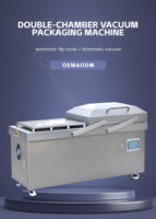 Machine d'emballage sous vide électrique à double chambre, anti-humidité et anti-oxydation pour aliments, conception efficace pour l'emballage en sachet, machine sous vide