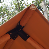 Camping en plein air Hôtel Forêt Vacances Toile tente Structure en bois étanche hôtel de luxe tente de chasse