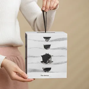Tasse de bureau en céramique au design moderne, style crème, pour thé/café/lait, avec couvercle, pour entreprise - Product Image 5