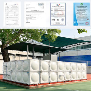 Tanque de Agua Reforzado de Fibra de Vidrio Industrial, Venta Directa de Fábrica, Tanque de Agua de Alta Resistencia - Product Image 5