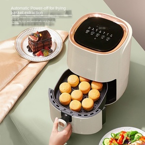 Friteuse à air électrique blanche 4L sans huile, thermostat réglable, panier en plastique antiadhésif PTFE, amovible, usage domestique, garantie 1 an - Product Image 6