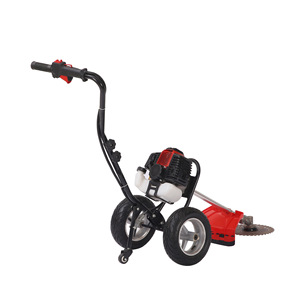 One-hand Frame Two-stroke Gasoline Engine Powered Multifunctional Customizable Model 1014-5 Weeding <b>Trolley</b> Lawn Mower - Product Image 5