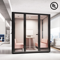 Flexspace Nouveau mobilier de bureau Cabine téléphonique Cabine de réunion Isolation acoustique Cabine insonorisée pour la maison avec sièges