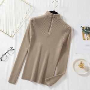 <span class=keywords><strong>Pull</strong></span> <span class=keywords><strong>col</strong></span> <span class=keywords><strong>roulé</strong></span> <span class=keywords><strong>femme</strong></span> personnalisé, chaud et élégant, à manches longues, couleur unie, tricoté, idéal pour l'automne et l'hiver – Nouvelle collection très prisée - Product Image 5