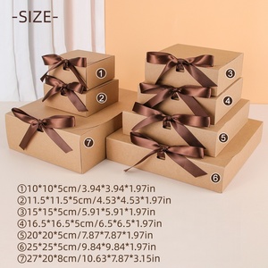 Caja de Regalo <span class=keywords><strong>Simple</strong></span> de Color Sólido con Lazo, Elegante Empaque de Recuerdo para Cosméticos, Perfumes, Cumpleaños, Festivales, Fiestas - Product Image 2