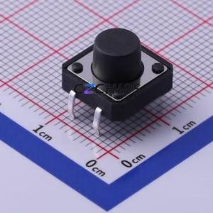 TS-1094-A9B3-D1 Tactile Switch Through hole Component (THT)-4P,12x12mm Switch Single Pole Single Throw Round Button 2.5N 12mm - Product Image 1