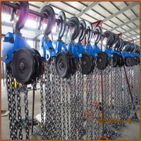 Palans à chaîne manuels en acier allié robuste, chaîne G80, construction industrielle, levage manuel, bloc de poulie à chaîne