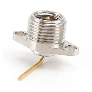 SMA-JF-H9 Flens Mount Rpsma Jack Mannelijke Pin Vernikkeld Paneel Mount Rp Sma Female Connector