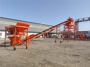 Mini Bê Tông Khô Trộn Trạm Trộn Hai Tổng Hợp Thùng Với Vật Liệu Có Trọng Lượng Hệ Thống Xi Măng Phễu Lưu Trữ Tank - Product Image 3