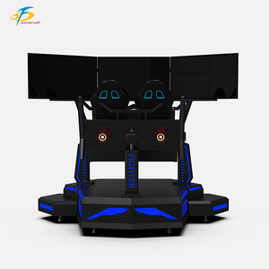 Skyfun – simulateur de <span class=keywords><strong>jeu</strong></span> de conduite, réalité virtuelle 9d vr 3dof 3 écrans course voiture vr jeux parc d'attractions - Product Image 1