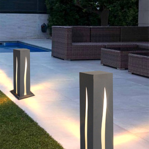 Lampe de jardin moderne minimaliste carrée pour pelouse, extérieur, cour, parc, paysage - Product Image 2