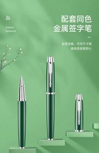 ชุดของขวัญเครื่องเขียนสมุดโน้ต A5หนัง PU พร้อมปากกายูเอสบีแฟลชไดรฟ์ของขวัญขององค์กรสำหรับนักเรียนสมุดโน้ต - Product Image 6