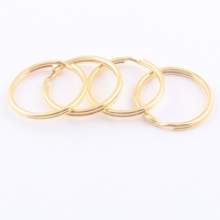 20mm Gold Metall runder geteilter Schlüssel ring für leeren Schlüssel bund