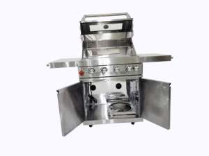 Cocina al aire libre de acero inoxidable, 4 quemadores, barbacoa con quemador trasero <span class=keywords><strong>infrarrojo</strong></span> - Product Image 5