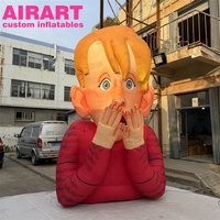 AIRART Personnage de dessin animé gonflable personnalisé, Géant gonflable en forme de garçon surpris pour la décoration de festivals commerciaux