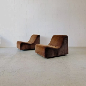 Sillón Individual de Diseño Estilo <span class=keywords><strong>Luigi</strong></span> Corani, Tapizado en Tela de Pana, para Sala de Estar, Apartamento o Villa - Product Image 2