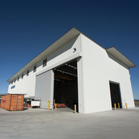 Hangar en acier à ossature métallique pour entrepôt industriel PEB, à construction libre