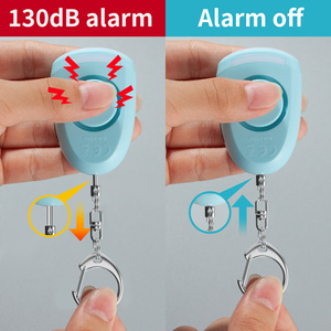 Hot New sạc 130dB an toàn báo động Keychain tự vệ cá nhân thiết bị an ninh cho phụ nữ - Product Image 6
