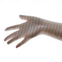 Tissu de rideau transparent 100% polyester ignifuge, style moderne, rayé, teint en fil, personnalisable, toutes saisons, pour fenêtres françaises et hôtels