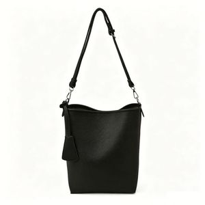Custom Leather Bucket Tote Bag Women Designer Shoulder Purse Private Label Minimalist <b>Handbag</b> Oem Odm Factory - Product Image 4