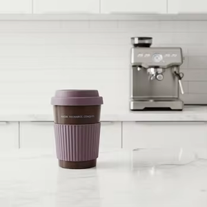 แก้วกาแฟรักษ์โลกขนาด 350 มล. ฝาปิดลายการ์ตูน ทำจาก PLA+ ใช้ซ้ำได้ ย่อยสลายได้ ปลอดภัยสำหรับเครื่องล้างจาน เหมาะสำหรับกาแฟร้อน - Product Image 4