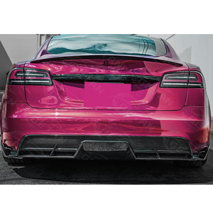 Neuer Hochglanzpolierter Echter Carbon Bolt-On Heckdiffusor für Tesla Model S 2021-2024 mit 6 Monaten Garantie - Product Image 5