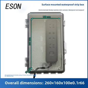 IP66 Wasserdichtes Anti-Leckage-Elektroroller-Ladegerät Steckdosen leiste Staub dichtes Geräte gehäuse Elektronik instrument - Product Image 3