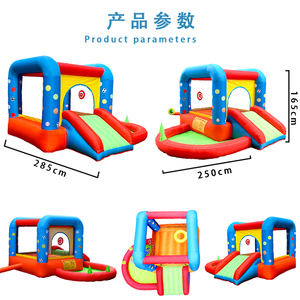 Château gonflable d'intérieur très populaire, structure de saut gonflable pour enfants avec piscine pour jardin - Product Image 4