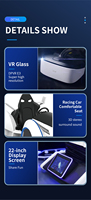 HEROVR-Simulador de coche de carreras eléctrico, máquina de juego de coches de carreras 4D, pantalla de carreras