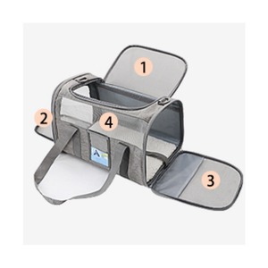 Sac de transport pliable et respirant pour animaux de compagnie - Sac à main pour petits chiens et chats - Product Image 5
