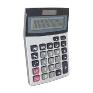 Shopping Mall Promotional Gifts 12-Digit LCD Display Financial Electronic Dual Power Desktop Calculator