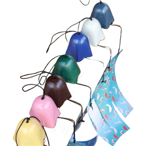 Campane in ferro in stile giapponese Yiduoy, fiore a cinque punte, regali per aree panoramiche, decorazioni da appendere, metallo fuso per esterni - Product Image 2