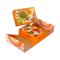 Fournisseur d'impression de boîtes Emballage d'aliments gastronomiques multifonctions Boîte cadeau de fruits Boîte de papier d'emballage de fruits à double couche