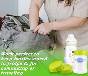 (9 pièces) Bouchons de bouteilles de voyage et couvercles de rangement de remplacement pour bouteilles <span class=keywords><strong>Lansinoh</strong></span> MAM, étanchéité des boissons - Product Image 5