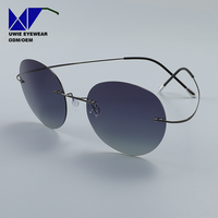 Monture optique sans monture en titane sur mesure OEM, taille 51-19-140, polarisée UV400 pour adultes unisexes, service d'échantillons rapide