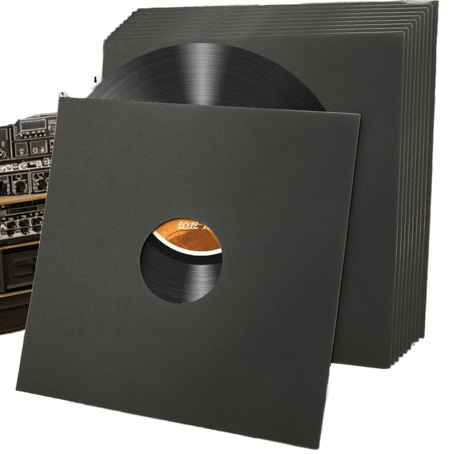 Custom Cardboard Record Sleeve Digital Print Film Laminated Cardboard CD Jacket Bag for Vinyl Record LP Album Storage