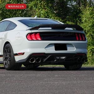 ชุดแต่งคุณภาพสูง MAISALUN สำหรับ <span class=keywords><strong>Ford</strong></span> <span class=keywords><strong>Mustang</strong></span> ปี 18-21 อัพเกรดเป็นสไตล์ Mach-1 กันชนหน้า ดิฟฟิวเซอร์หลัง วัสดุ PP - Product Image 5