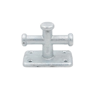 Taquet de quai de quincaillerie marine de borne de coulée unique galvanisée plongée à chaud d'accessoires de bateau - Product Image 1