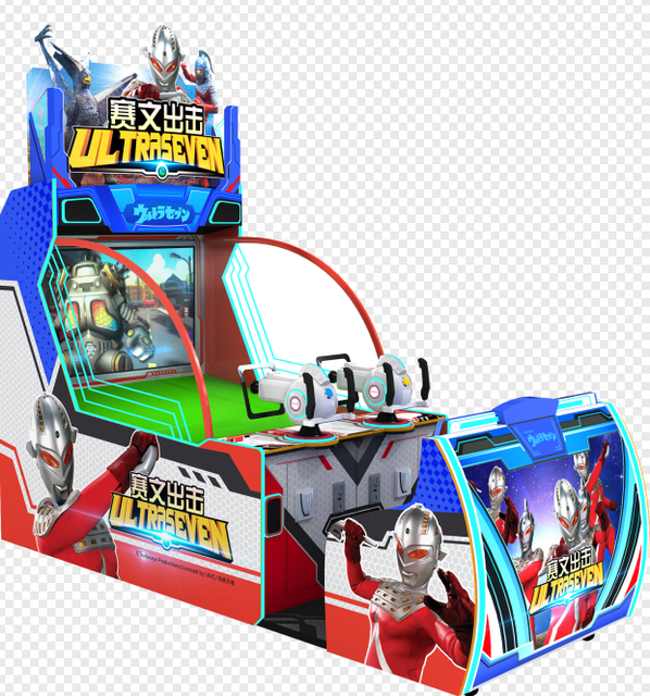 2 Players Coin Operated Games Ultra Man Seven Water Shooting Video Game Console Arcade Game Machine
