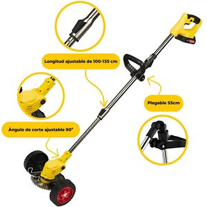 <span class=keywords><strong>Decespugliatore</strong></span> Elettrico da Giardino 21V con Batteria Ricaricabile, Tagliaerba Cordless con Lama di Taglio - Product Image 2