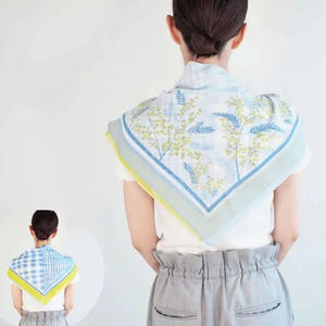 Écharpe et châle élégants en jacquard tissé pour femme, en coton personnalisé, style japonais, très tendance - Product Image 5