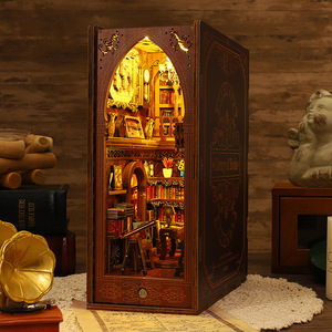 Puzzle 3D in Legno Stile Cinese Fai-da-Te, Modello di Libreria Artigianale, Regalo di Compleanno per Fidanzate - Product Image 4