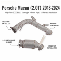 Kit de tuyau d'échappement haute performance 200 cellules avec collecteur avant pour Porsche Macan 2.0T 2018-2024 – Amélioration de puissance OEM