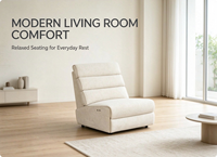 Fauteuil inclinable électrique sans accoudoirs sur mesure, fauteuil de salon rembourré, canapé moderne pour la maison