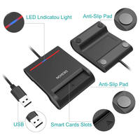 Lector de Tarjetas Inteligentes CAC EMV USB IC ID, Grabador de Tarjetas de Crédito ISO 7816 con SDK para Pago con Tarjeta de Débito, SIM, CAC y ATM