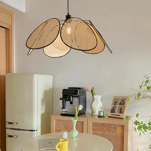 Lámpara de Mimbre Tejida de Estilo Wabi-Sabi para Bar o Restaurante Retro, Decoración Personalizada y Zen para Casa de Huéspedes o Salón de Té Chino - Product Image 3